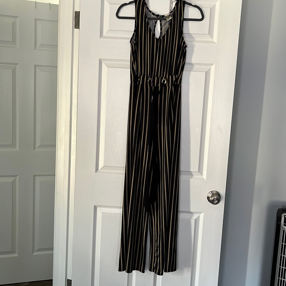 M Pinstripe Jumpsuit